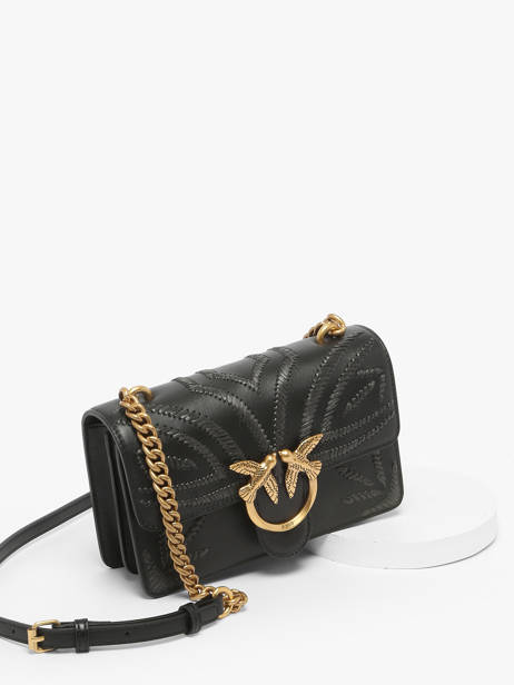 Cross Body Tas Love Bag Icon Leder Pinko Zwart love bag icon A2C3 ander zicht 2