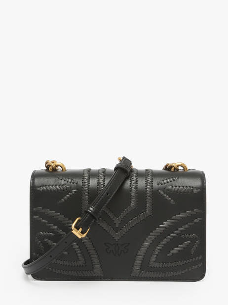 Cross Body Tas Love Bag Icon Leder Pinko Zwart love bag icon A2C3 ander zicht 4