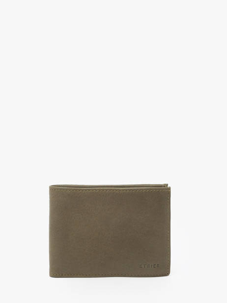 Portefeuille Oil Leder Etrier Groen oil EOIL438