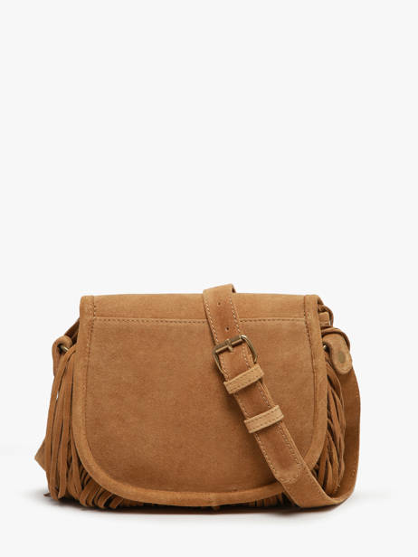 Cross Body Tas Le Bohémien Folk Leder Paul marius Bruin folk BOHEMFOL ander zicht 4