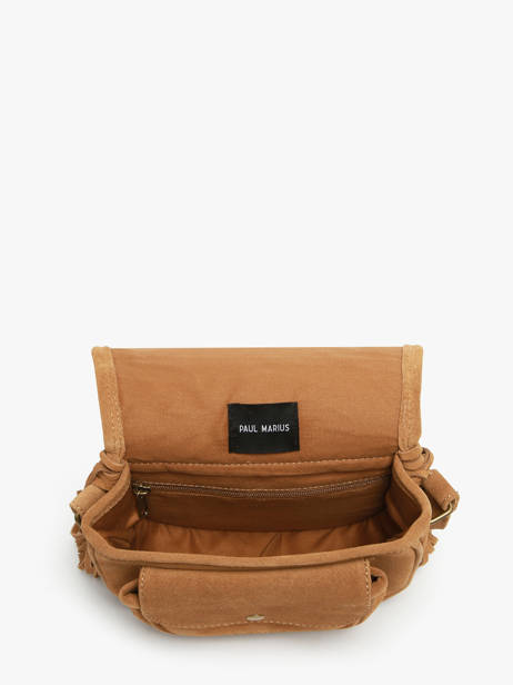 Cross Body Tas Le Bohémien Folk Leder Paul marius Bruin folk BOHEMFOL ander zicht 3