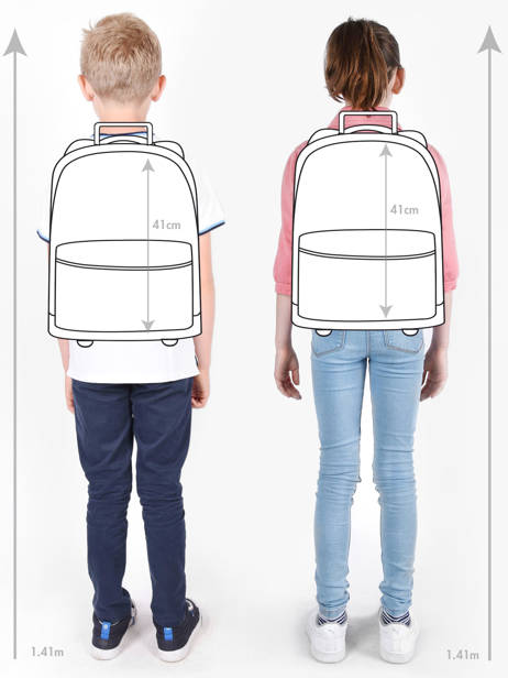 Boekentas Op Wieltjes 2 Compartimenten Tann's Veelkleurig les fantaisies f 43267 ander zicht 1