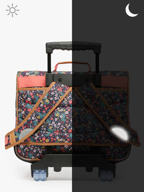 Boekentas Op Wieltjes 2 Compartimenten Tann's Veelkleurig les fantaisies f 43324 ander zicht 6