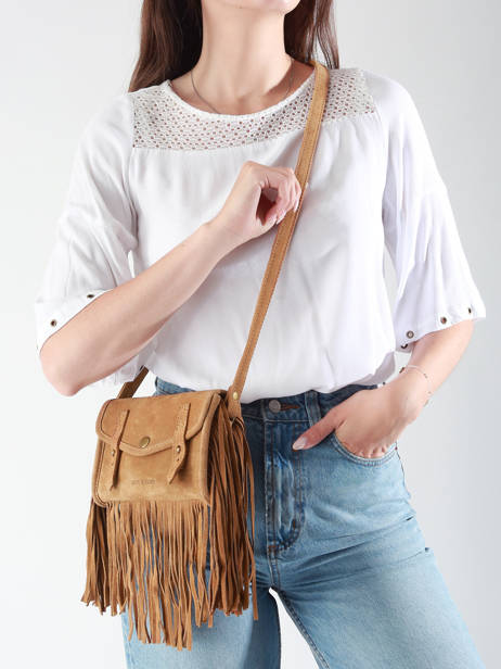 Cross Body Tas Mini Indispensable Folk Leder Paul marius Bruin folk MINIFOL ander zicht 1