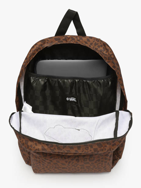 Rugzak 1 Compartiment Vans Bruin backpack VN000H4Y ander zicht 2