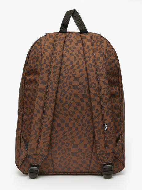 Rugzak 1 Compartiment Vans Bruin backpack VN000H4Y ander zicht 3