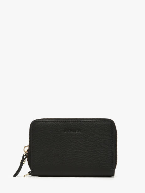 Portemonnee /cross Body Leder Etrier Zwart equestre EEQT096M