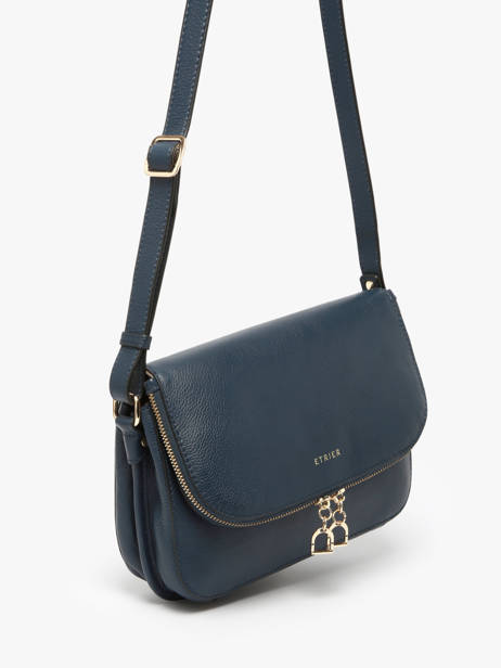 Cross Body Tas M Tradition Leder Etrier Blauw tradition ETRA059M ander zicht 1