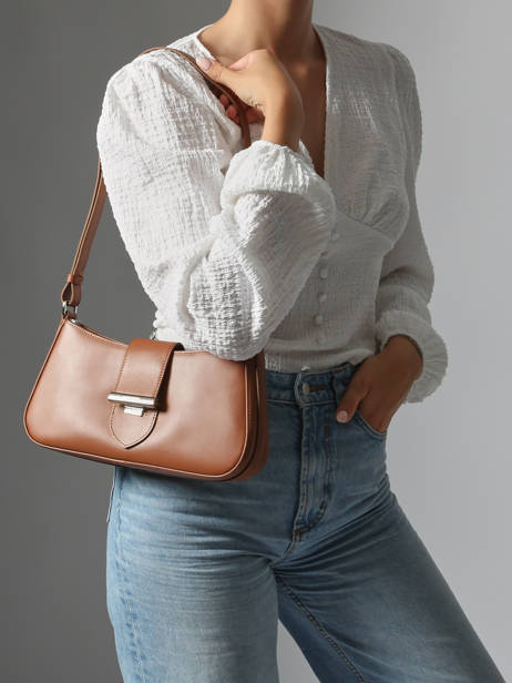 Schoudertas Paris Ily Leder Lancaster Bruin paris ily 41 ander zicht 1