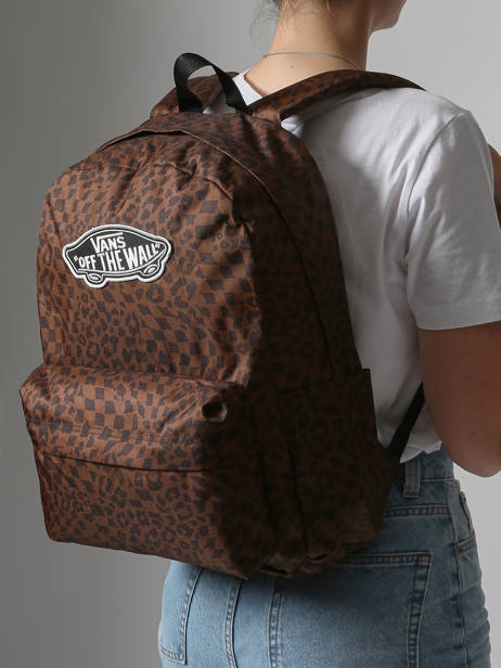 Rugzak 1 Compartiment Vans Bruin backpack VN000H4Y ander zicht 1
