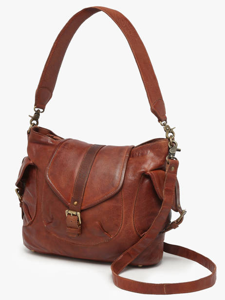 Schoudertas Heritage Leder Biba Bruin heritage CLT1L ander zicht 2