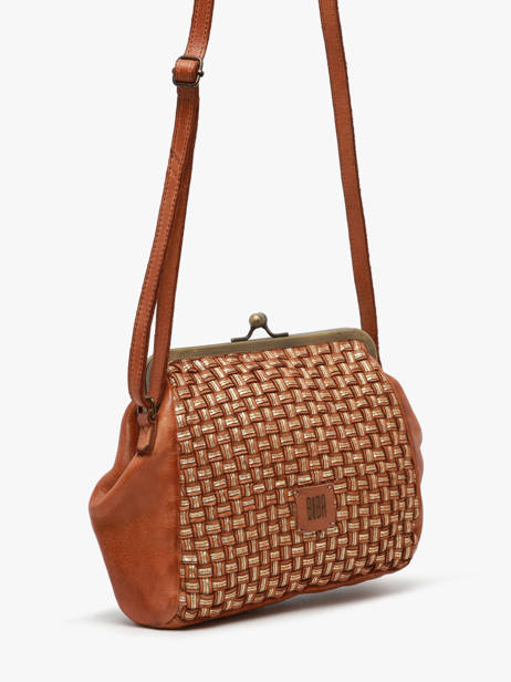 Cross Body Tas Heritage Leder Biba Bruin heritage KAB21L ander zicht 2