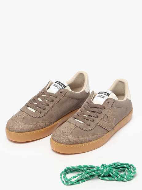 Sneakers Berlin Uit Leder Victoria Bruin women 1126229 ander zicht 1