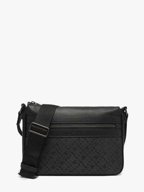 Cross Body Tas Tommy hilfiger Zwart monogram AM13577