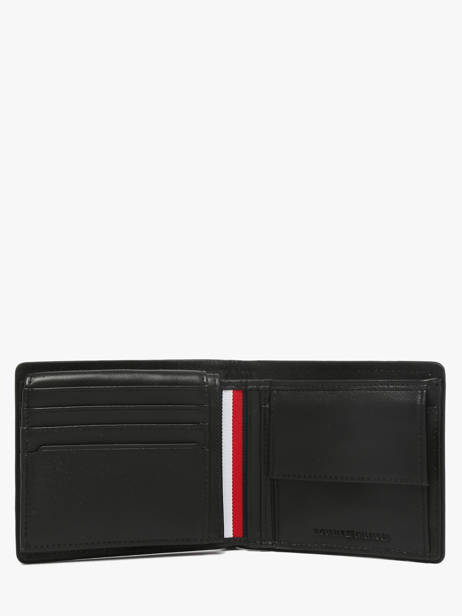 Portefeuille Leder Tommy hilfiger Zwart corporate AM13741 ander zicht 1