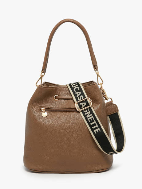 Cross Body Tas Pocket Lulu castagnette Bruin pocket ZAID ander zicht 4