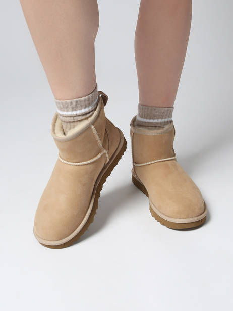 Classic Mini Ii Laarzen Uit Leder Ugg Beige women 1016222 ander zicht 1