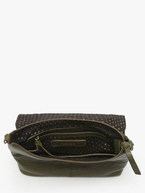 Cross Body Tas Felizia Leder Pieces Groen felizia 17116820 ander zicht 3