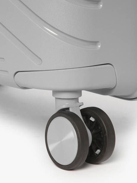 Harde Reiskoffer Victoria Travel Grijs victoria L ander zicht 2