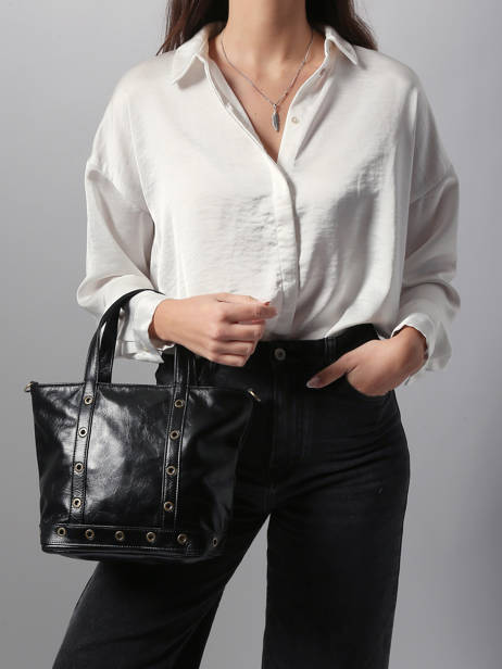 Handtas Cabas Cuir Leder Vanessa bruno Zwart cabas cuir 82V40435 ander zicht 1
