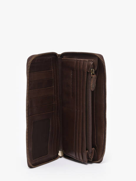 Portefeuille Leder Biba Bruin heritage BT10 ander zicht 1