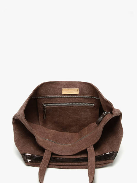 Handtas Cabas Lin Vanessa bruno Bruin cabas lin 31V40378 ander zicht 3