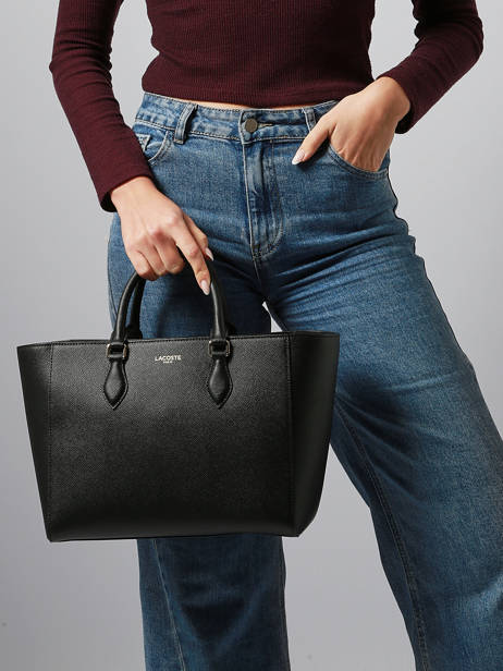 Handtas Champs Elysee Leder Lacoste Zwart champs elysee NF5102PH ander zicht 1