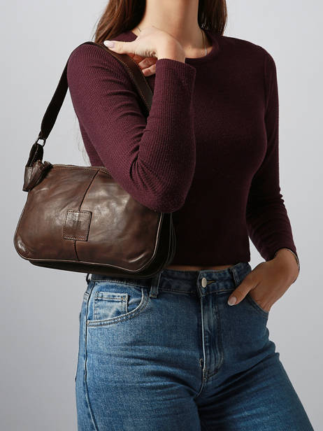 Cross Body Tas Heritage Leder Biba Bruin heritage BT18 ander zicht 1