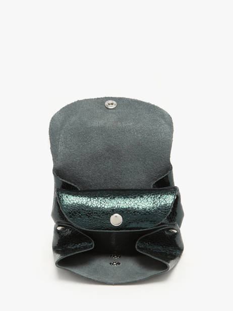 Portemonnee Le Gustave Minuit Leder Paul marius Groen minuit GUSTAMIN ander zicht 1