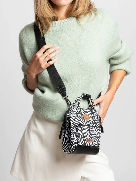 Cross Body Tas Nano Bag 1 Compartiment Cabaia Zwart adventurer NANOBAG ander zicht 1