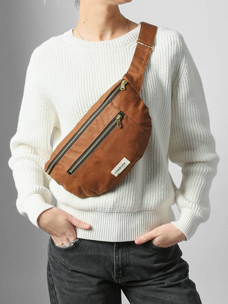 Belt Bag Orsel Waxed Rivedroite Bruin waxed ORSELWAX ander zicht 1
