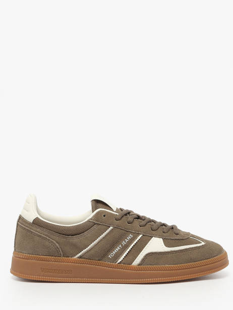 Sneakers Uit Leder Tommy hilfiger Bruin women 2838RBM