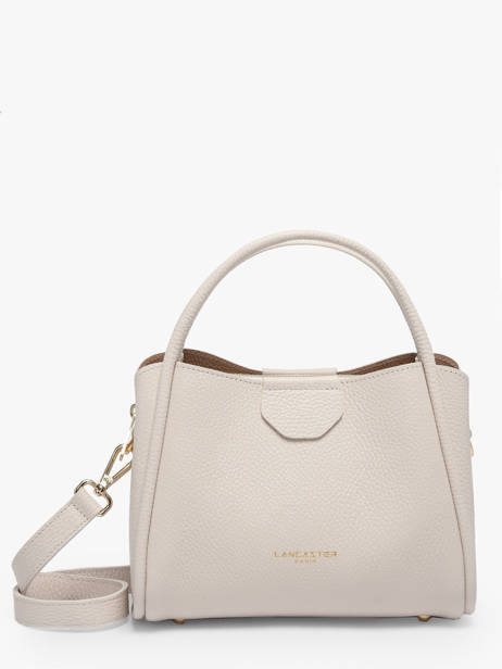 Handtassen Ida Double Leder Lancaster Wit ida double 83