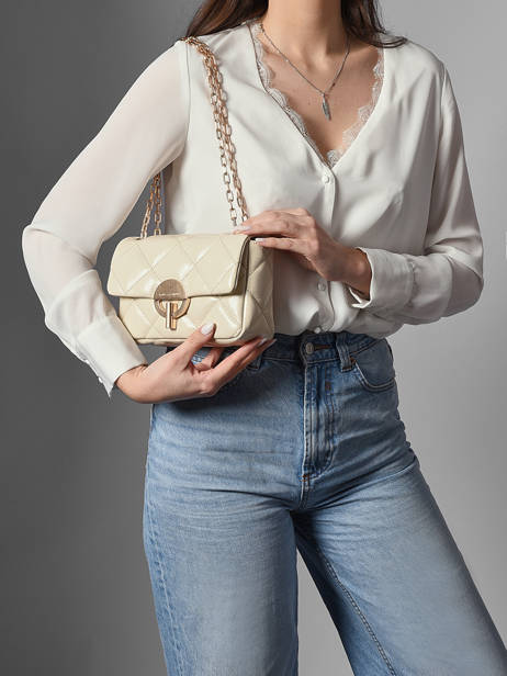 Cross Body Tas M Moon Leder Vanessa bruno Beige moon 84V40533 ander zicht 1
