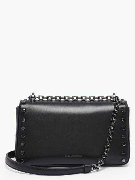 Cross Body Tas K Signature Studs Leder Karl lagerfeld Zwart k signature B1W30049 ander zicht 4