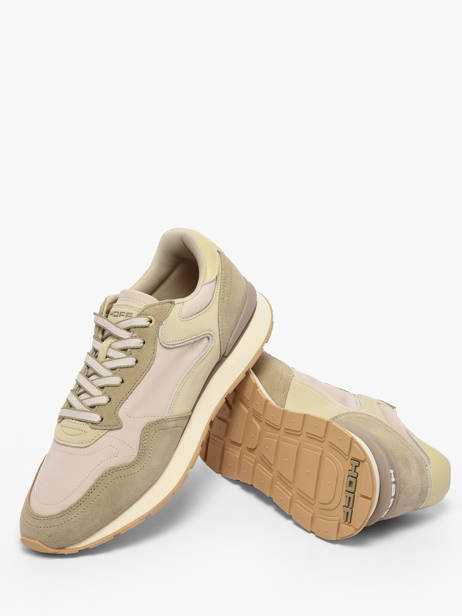 Sneakers City Uit Leder Hoff Groen men 12602006 ander zicht 3