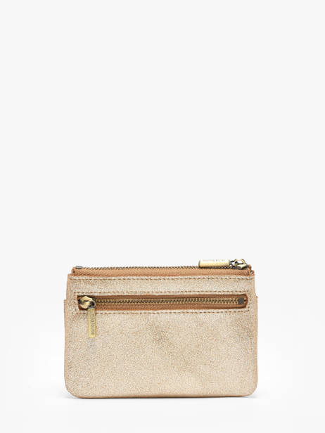 Portemonnee Vintage Leder Mila louise Beige vintage 3853X ander zicht 3