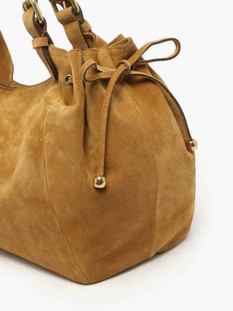 Schoudertas Chiara Leder Gerard darel Beige chiara DDS84407 ander zicht 5