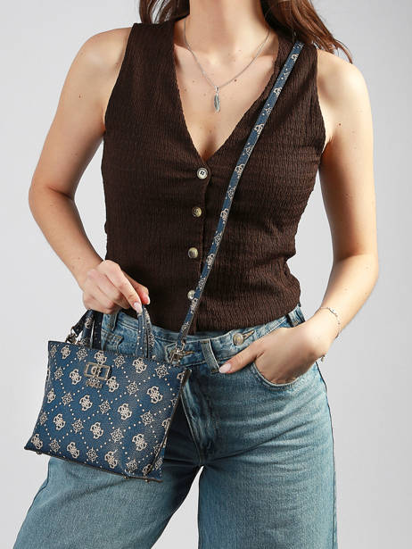 Handtas Emelie Logo Guess Blauw emelie logo GP992875 ander zicht 1