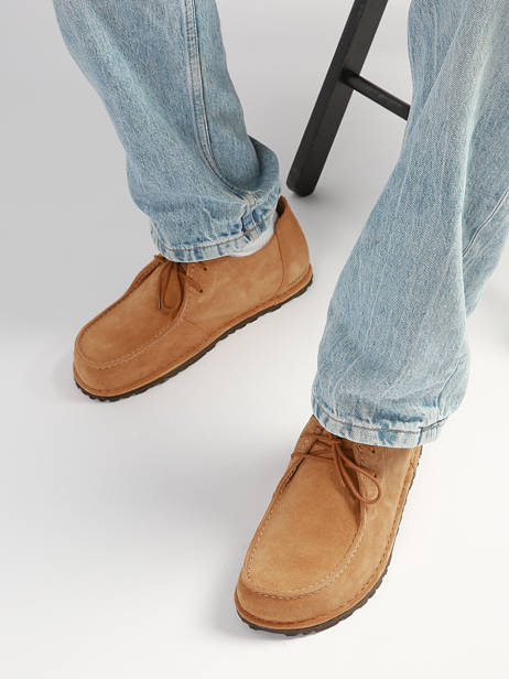 Derby Veterschoenen Utti Uit Leder Birkenstock Bruin men 1031546 ander zicht 1