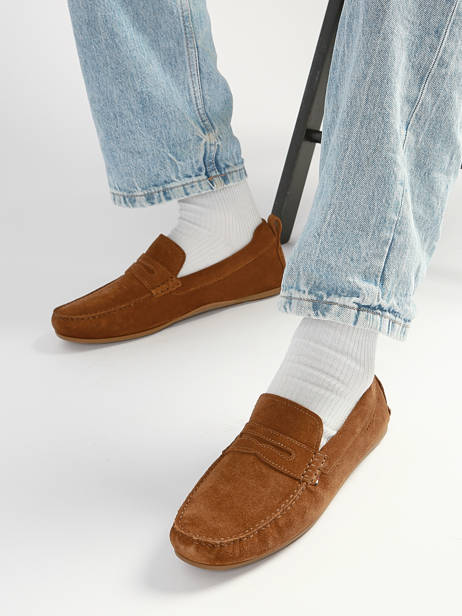 Mocassins Uit Leder Tommy hilfiger Bruin men 5789GVQ ander zicht 1