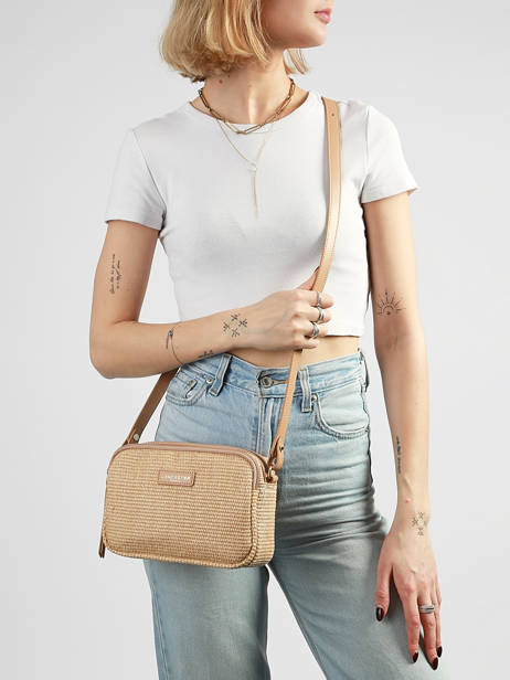 Cross Body Tas Mini Osier Italie Lancaster Beige mini osier italie 71 ander zicht 1