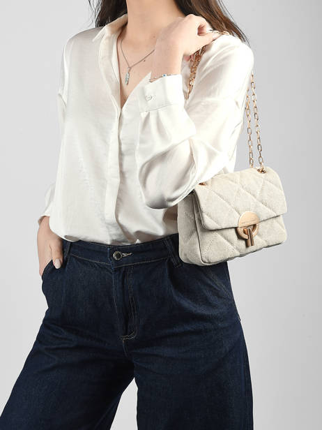 Cross Body Tas Moon Linnen Vanessa bruno Beige moon 70V40533 ander zicht 1