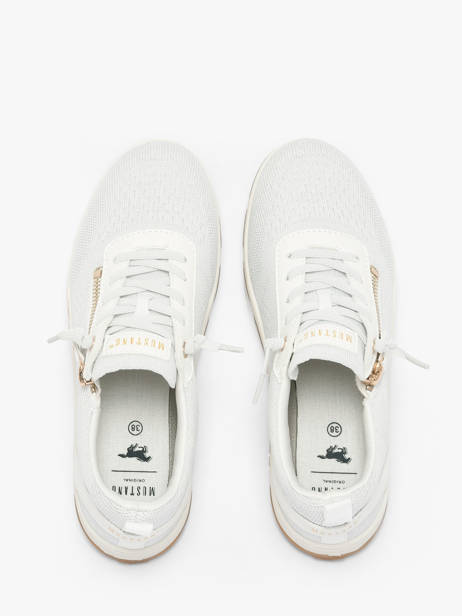 Sneakers Mustang Wit women M0582002 ander zicht 3