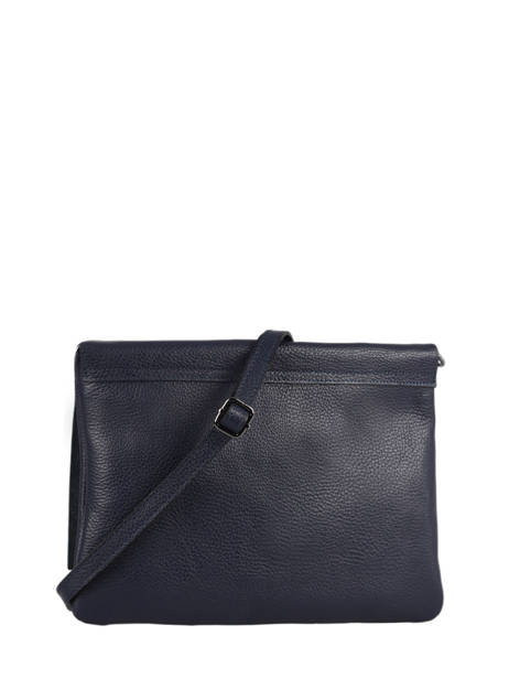 Cross Body Tas Caviar Leder Milano Blauw caviar CA21062 ander zicht 4