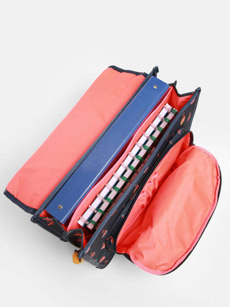 Boekentas 2 Compartimenten Lily Girls Stones and bones Blauw girls G ander zicht 3